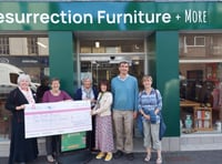 Resurrection Furniture gives £1,000 to the Pink Place Alton