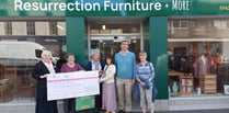 Resurrection Furniture gives £1,000 to the Pink Place Alton