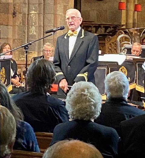 Town Band and Ad-Hoc Singers concert raised £1,200 for Age Concern Crediton