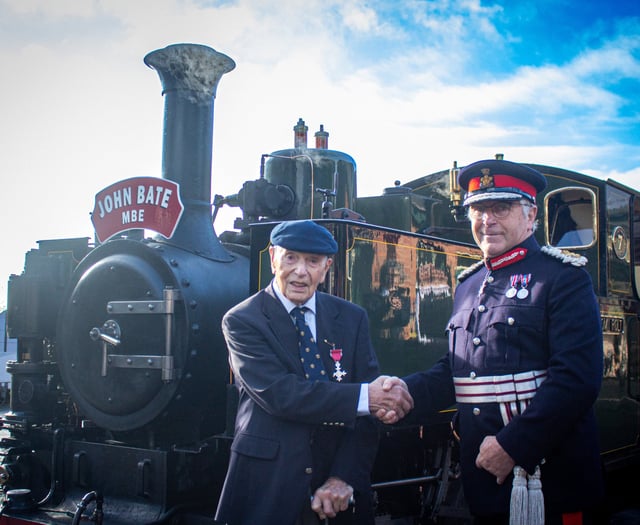 Railwayman formally receives his MBE