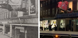 WATCH: Grand piano hoisted out of Petersfield flat by removal experts