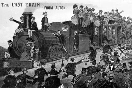 The last train from Alton – as seen in the 1900s...