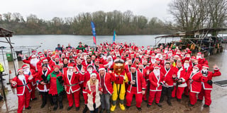 Vobster Quay welcomed a sea of santas to raise funds for Help for Heroes