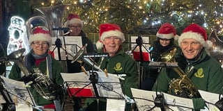 Hundreds of people attended Crediton Town Band ‘Carols in the Square’
