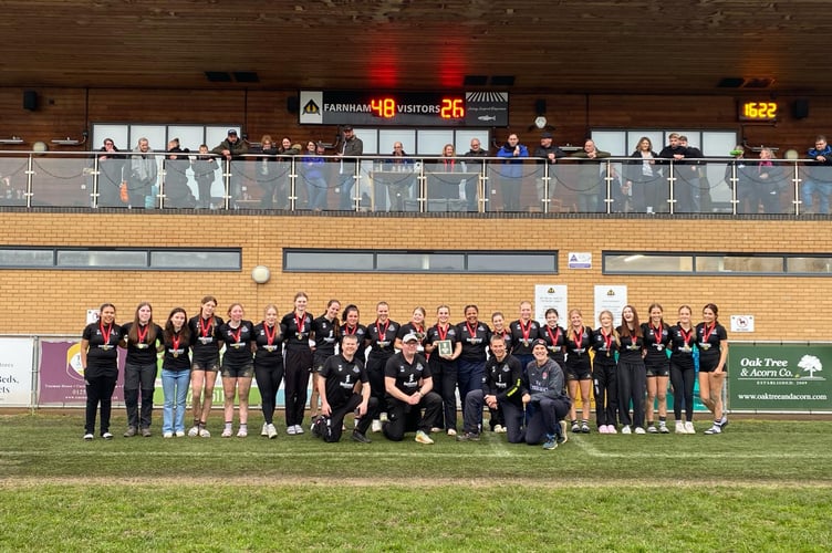 Farnham Rugby Club under-18 girls, March 10th 2024.