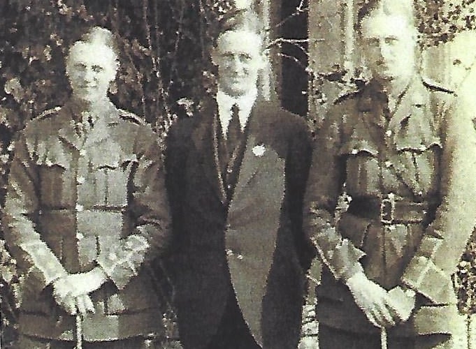 Eric Neres (right) with brothers Owen (left) and Llewellyn (centre)