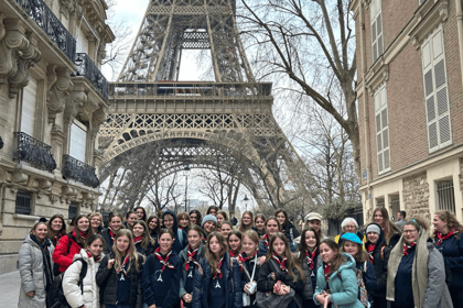 Girl Guides travel to Paris to receive Baden Powell Challenge Awards