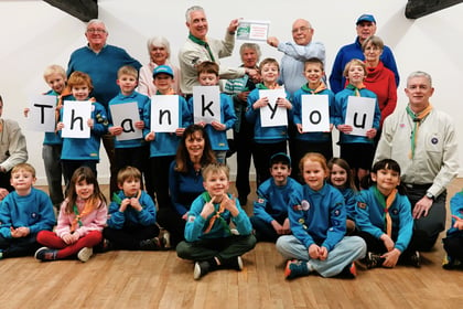 3rd Farnham Scouts boosted with £1,400 for Daniel Hall works