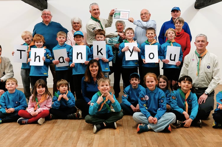 3rd Farnham Scouts say thank you to Hedgehogs Farnham.