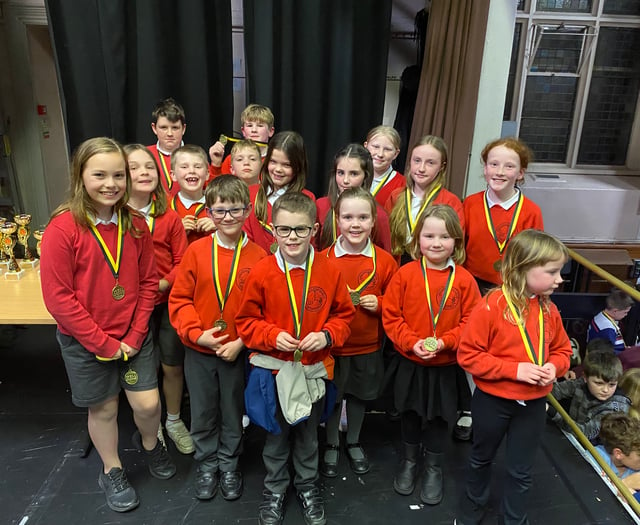 Primary school children awarded during presentation evening 