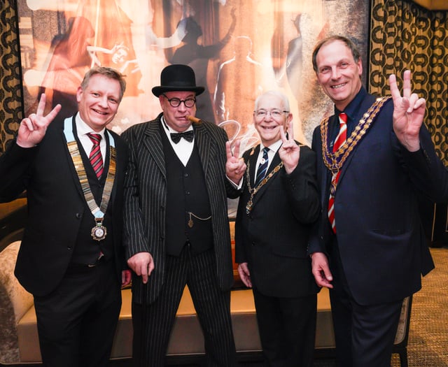 Winston Churchill salutes Farnham 41 Club at 75th anniversary bash