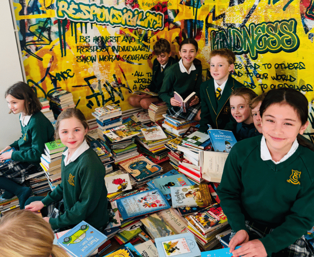 School donates incredible 2,318 books to Children’s Book Project