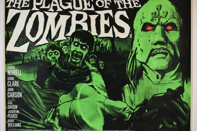 This British quad poster for 1966 Hammer Horror hit The Plague of The Zombies is expected to fetch £1,500 to £2,500 at Ewbank's Auctions