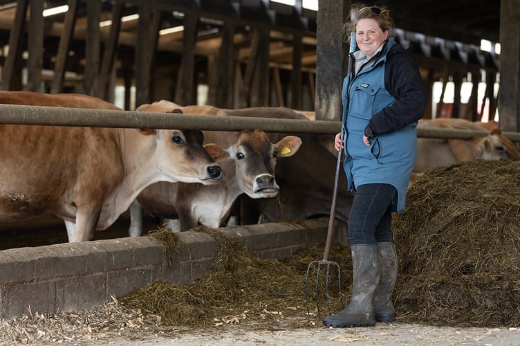 Kayleigh Robb, the new tenant farmer at Pierrepont Farm.