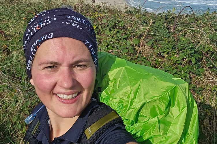 Georgi Welch on her 250 mile hike along the South West Coast Path.