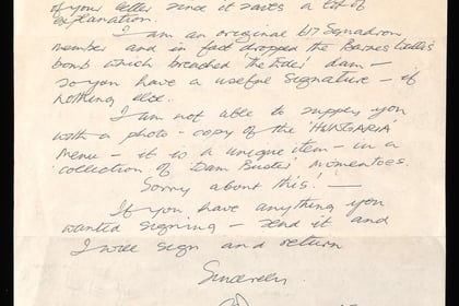 Letter from Second World War hero goes to auction