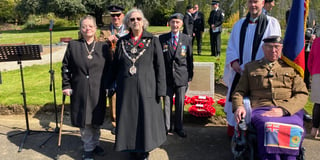 Moving ceremony and memorial to those who did National Service
