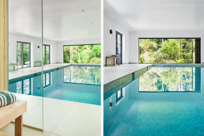 The house comes with an indoor swimming pool and sauna 