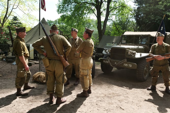 The American camp at the Village at War event 