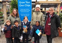 Squire's Garden Centres show pupils how to grow potatoes