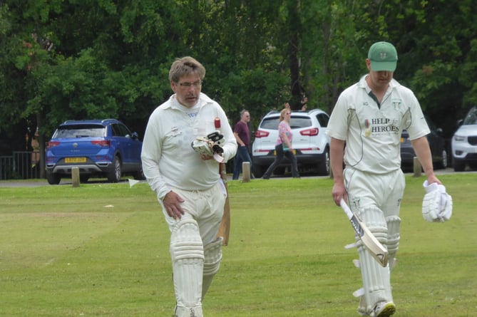 Andy du Gay and Adrian Day, Pirbright v Waverley, June 16th 2024.