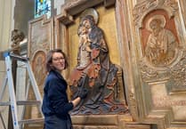 Mum's the word as church centrepiece is restored