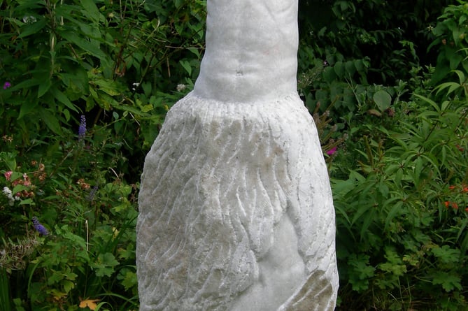 Sculpture of a figure.