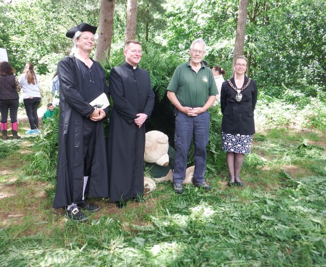 Gimme shelter! Pupils show off building skills in woodland ceremony