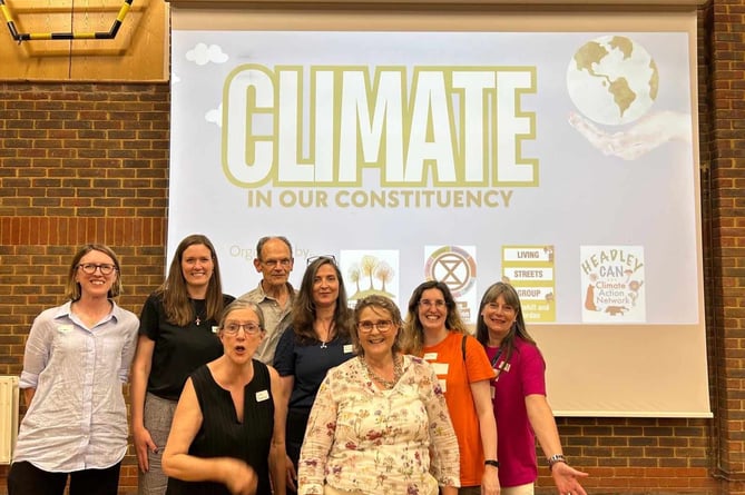 Climate hustings hosted by Liphook CAN, Headley CAN, Whitehill and Bordon Living Streets, Extinction Rebellion, Waverley and Borders, and Transition Haslemere