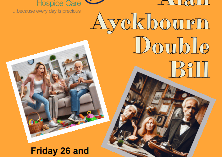 Alan Ayckbourn play poster, Rebus Theatre Company, July 2024.