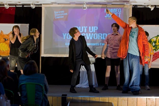 GSC's Saturday Group perform at Knife Crime Awareness Event 