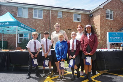 Pupils win prizes as mayor opens care home extension