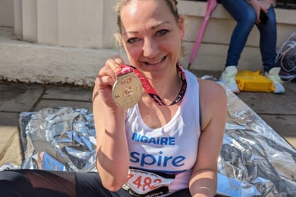 Farnham's "iron woman" inspired by brother to run length of UK