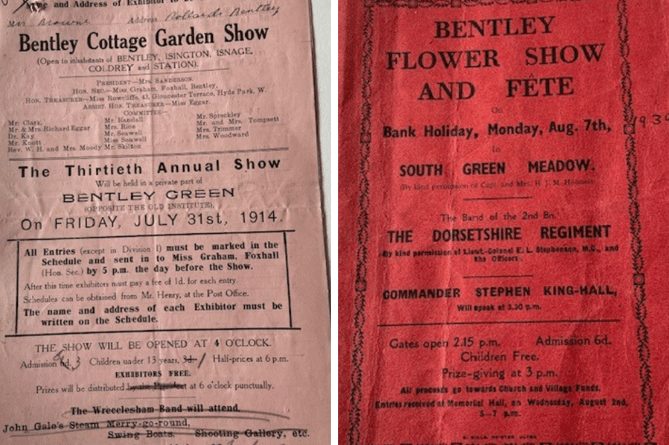 The schedules from 1914 and 1939 demonstrate the villagers’ 'Keep Calm and Carry On’ attitude