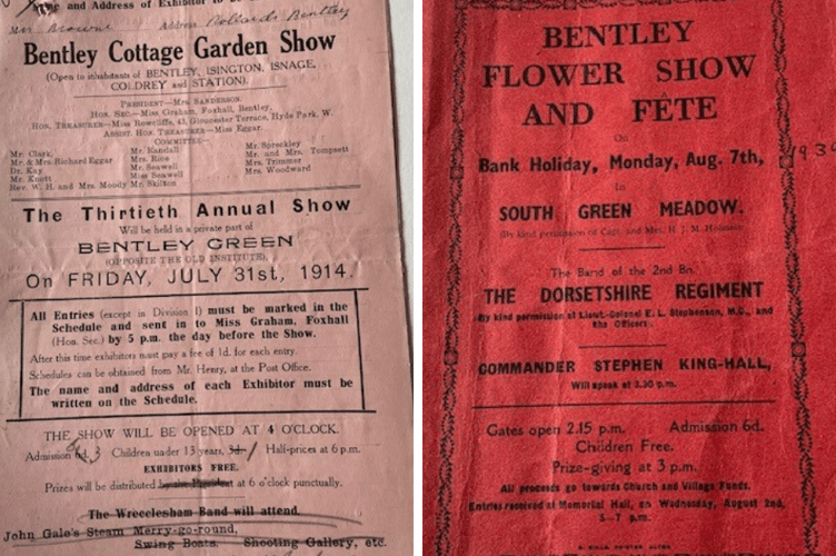 The schedules from 1914 and 1939 demonstrate the villagers’ 'Keep Calm and Carry On’ attitude