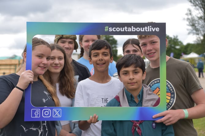 Scouts and Guides from Farnham, Scoutabout, Ardingly Showground, June 28th to 30th 2024.