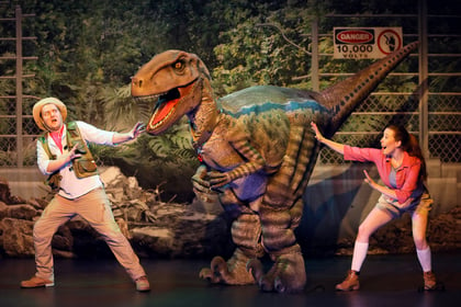 Dinosaurs prepare to take the stage in Aldershot