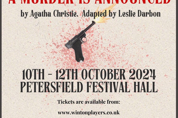 Winton Players A Murder Is Announced poster.