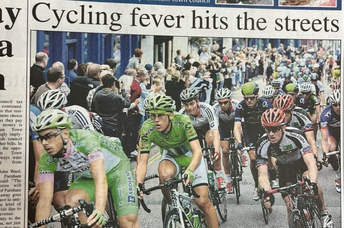 Farnham Herald Tour De Britain Cover