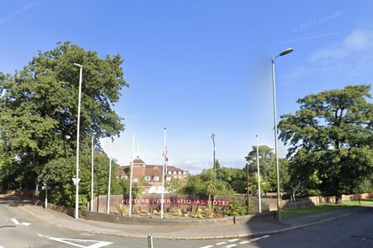 Protest at international hotel in Aldershot 