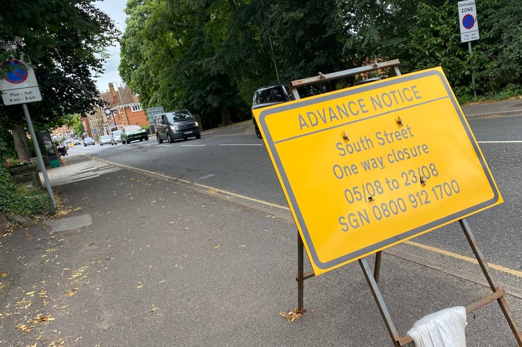 South Street Farnham Road Closure Notice