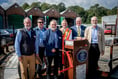 PIC SPREAD Plaque celebrates project to refurbish historic turntable