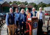 PIC SPREAD Plaque celebrates project to refurbish historic turntable