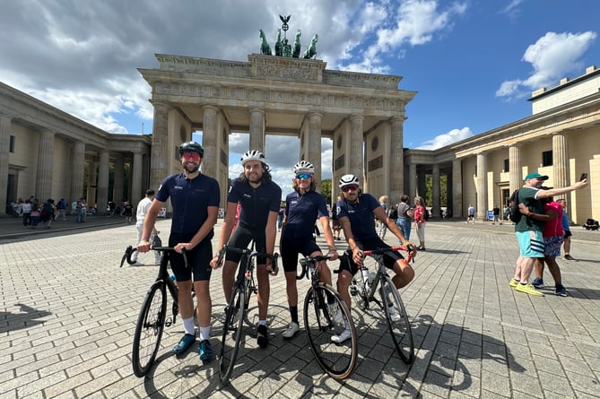 George, James, Dylan, Jamal charity ride 