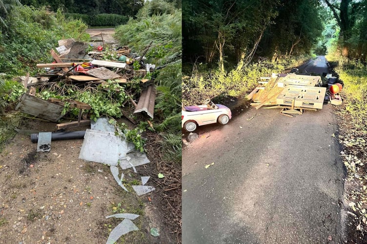 Blackmoor Crondall Flytipping