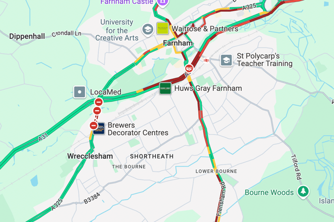 Problems on Petersfield to Haslemere railway as motorists see red in ...