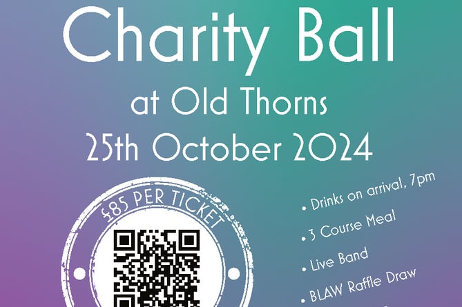 Baby Loss Charity Ball Old Thorns Poster