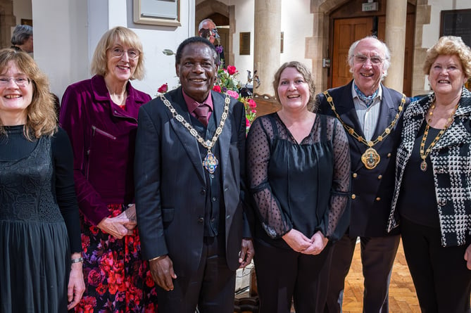 VIP guests, Waverley Singers concert, St Thomas-on-The Bourne Church, October 19th 2024.