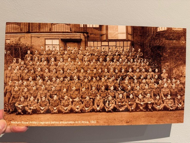 The Medium Royal Artillery regiment before sailing to north Africa in 1942.