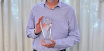 Philip Scrase honoured with Life Member Trophy by Alton Runners